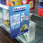 Mucinex Spanish Language Aisle Violator, 4.5" W x 6" H, 4/4, Printed Flag Position Signs, RB-CBP-MAV