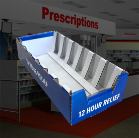 Mucinex Corrugated Product Stand Up Box