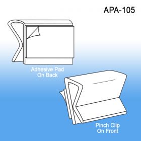 All Purpose Adhesive Clip Sign Holder, APA-105-FMS