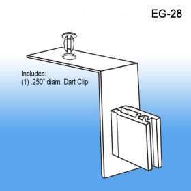 Perforated Shelf Grip-Tite™ Flag Sign Holder, EG-28-MAV