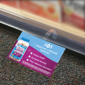 Digestive Advantage printed wobbler with 6060 wobbler