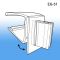 3/4" Hinged Grip-Tite™ Shelf Edge Flag Sign Holder, EG-31-MAV
